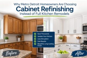 Why Metro Detroit Homeowners Are Choosing Cabinet Refinishing Over Remodel